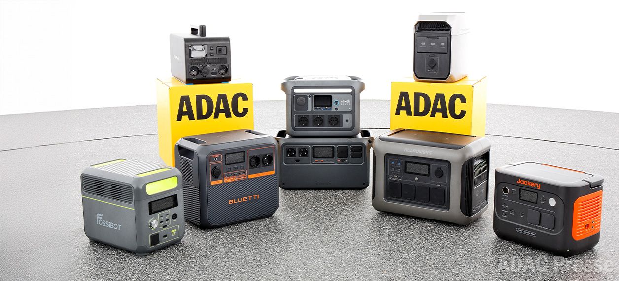 Acht Powerstations im ADAC-Test