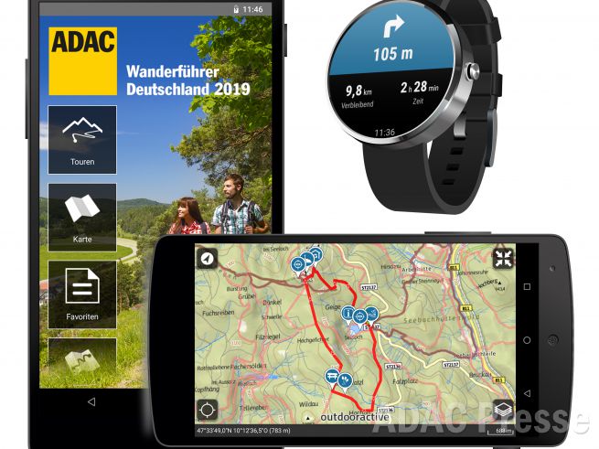 ADAC Apps für Fahrrad und Wandertouren