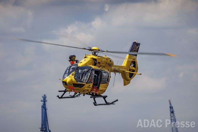 Windentraining der Hamburger ADAC Luftrettung