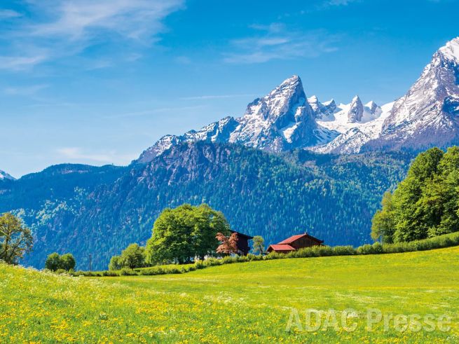 Das Berchtesgadener Land ist im Frühling besonders reizvoll. Quelle: canadastock