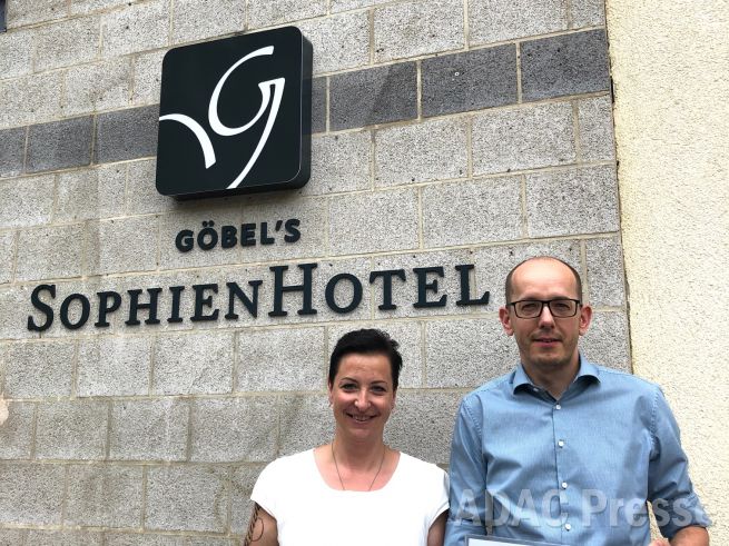 Sandra Wichmann und Maik Böttger, Göbel´s Sophien Hotel in Eisenach Bildrechte: ADAC Hessen-Thüringen