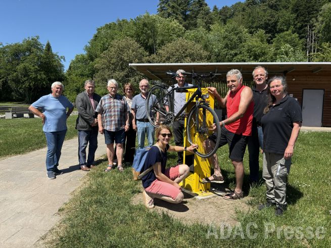 Die neue ADAC Radservice-Station im südhessischen Grasellenbach bietet rund um die Uhr Hilfe im Pannenfall.