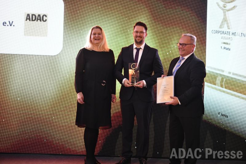 ADAC Nordbaden Gewinnt Renommierten Corporate Health Award 2022